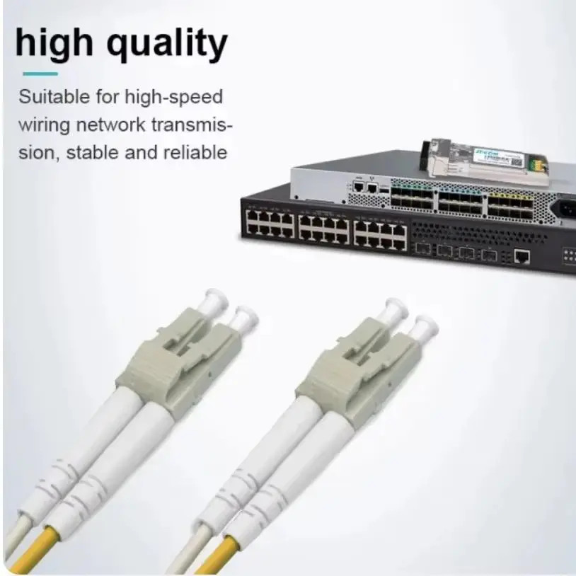 2PCS Duplex OM4 LC TO LC 40Gbps 100G Fiber Optic Patch Cord Multimode LSZH 2.0mm