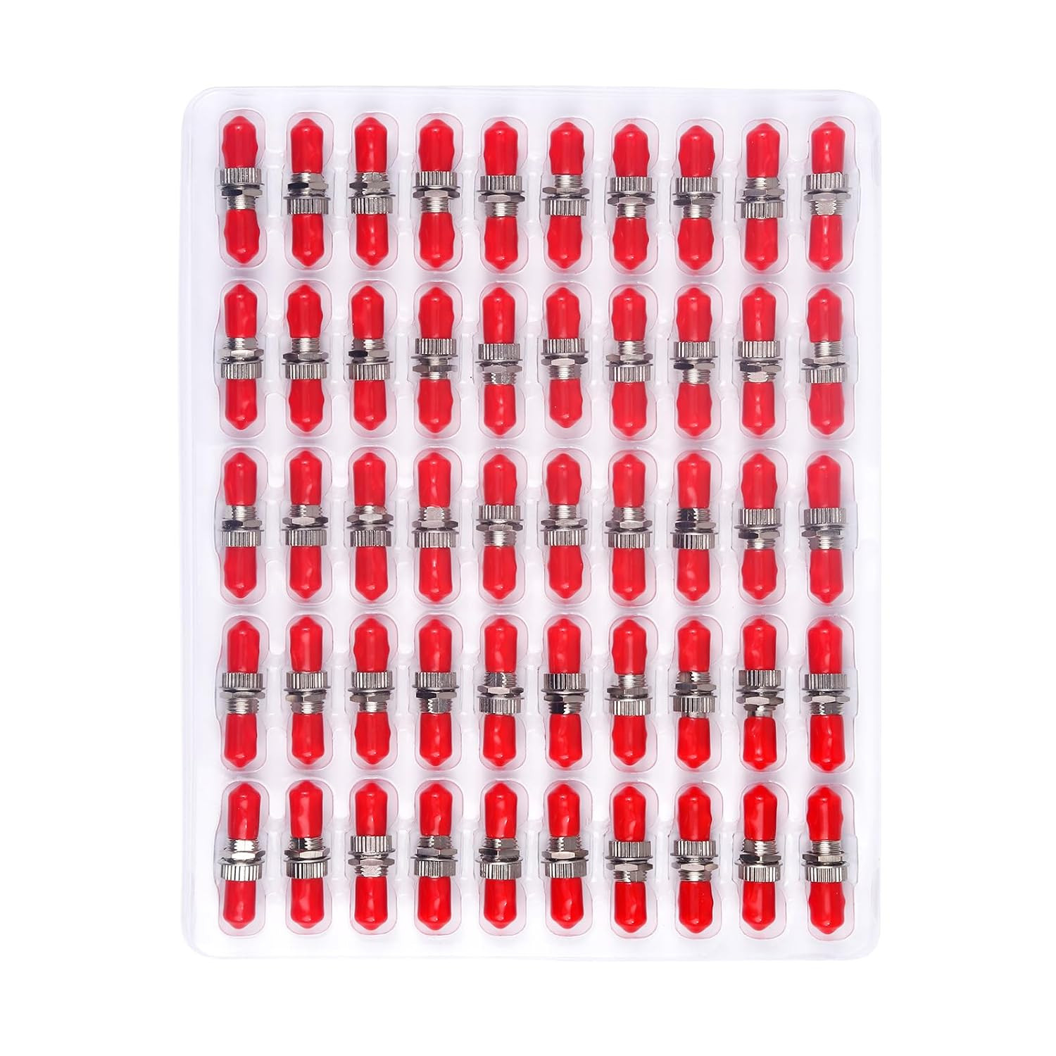 -50Pcs ST Simplex Coupler ST to ST Simplex Singlemode Coupler ST to ST Bulkhead
