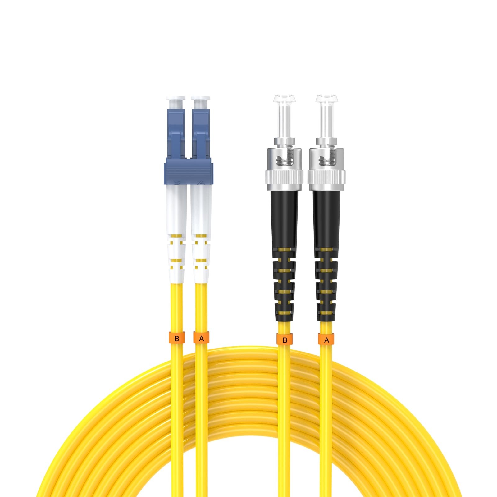 6Meters 20ft LC/UPC-ST/UPC Single-Mode Fiber Optic Cable LC to ST OS2 Jumper …