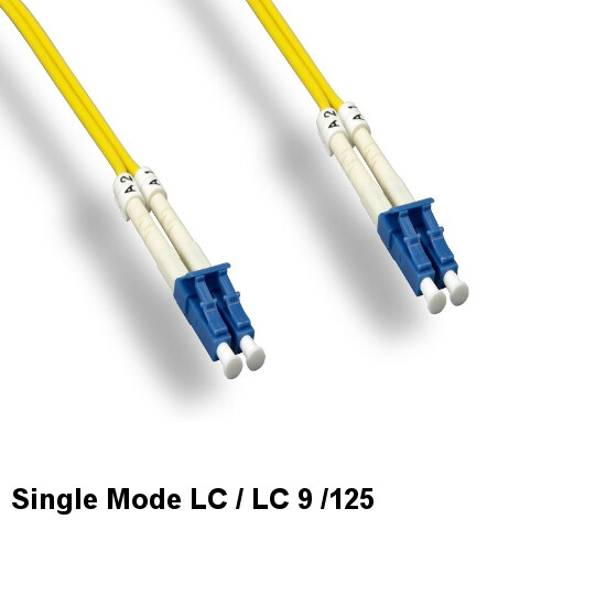 2M Single-Mode Fiber Optic Cable Duplex LC/LC 9/125 2.0mm OD OFNR Ethernet Data