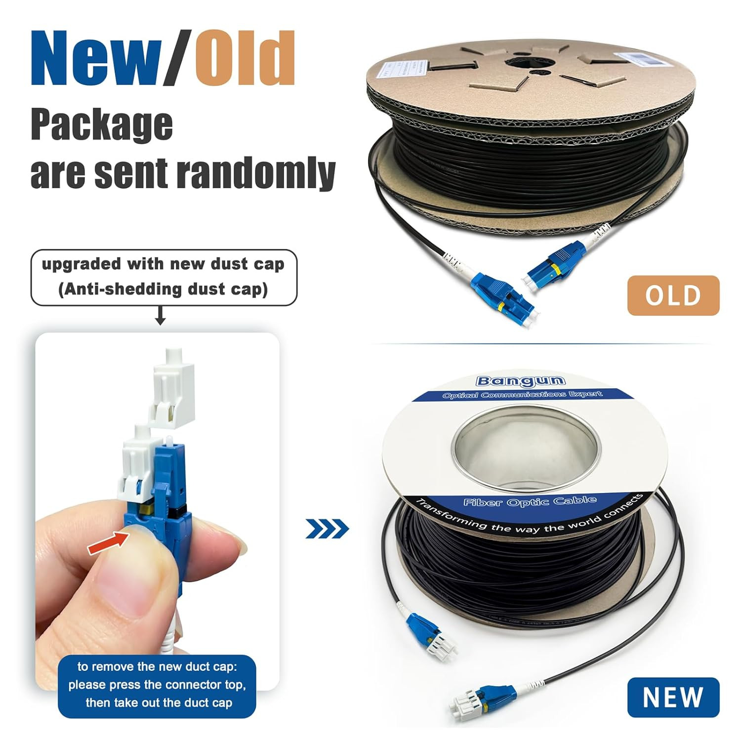 100m Uniboot LC to LC Outdoor Armored Fiber Patch Cable, Single Mode, LSZH Black