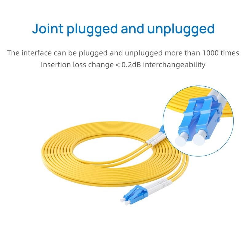 1M/3 FT LC To LC Fiber Patch Cable 1G/10GB Single Mode Duplex LSZH Router