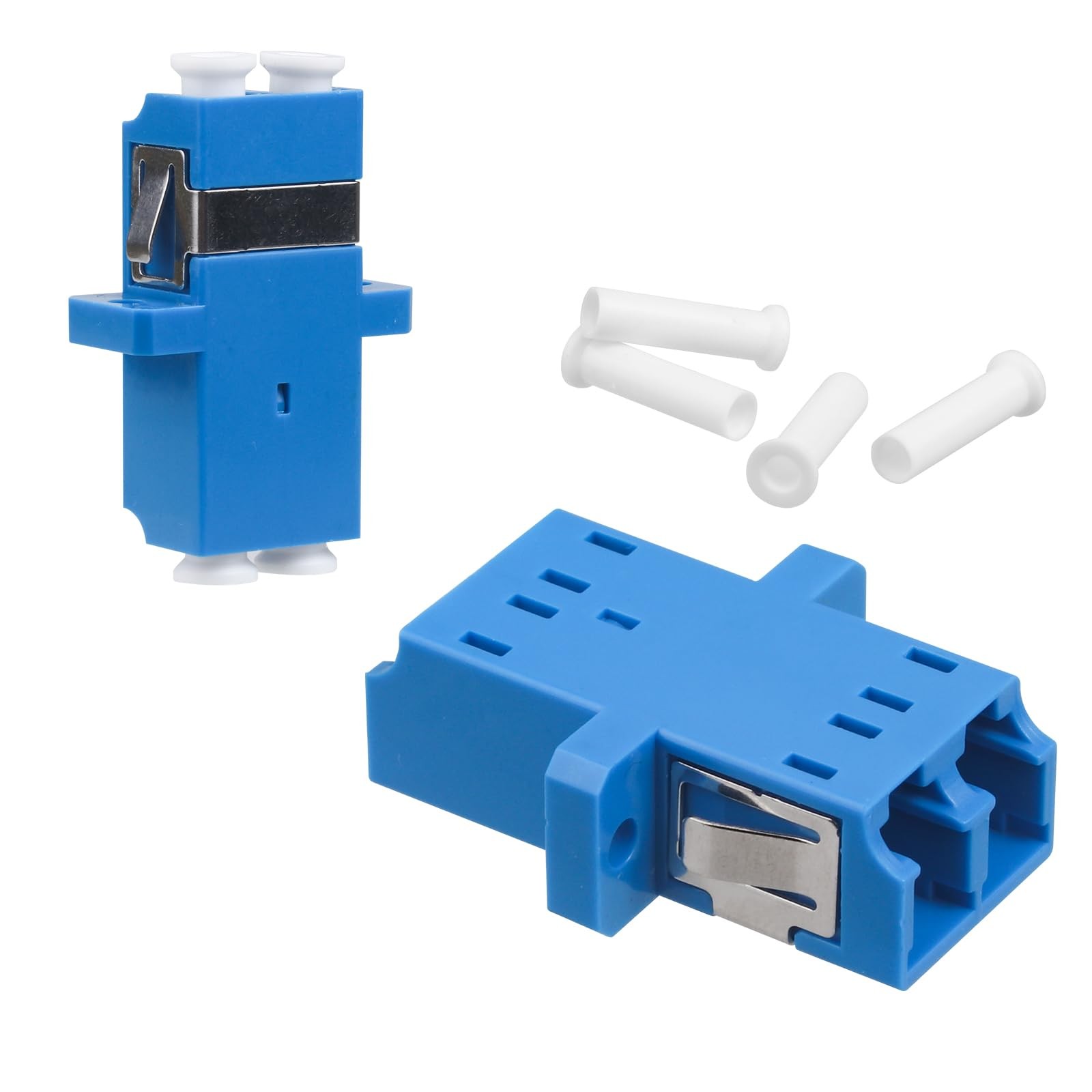12 PCS LC To LC Fiber Optic Coupler Adapter Duplex Singlemode Network Jumper