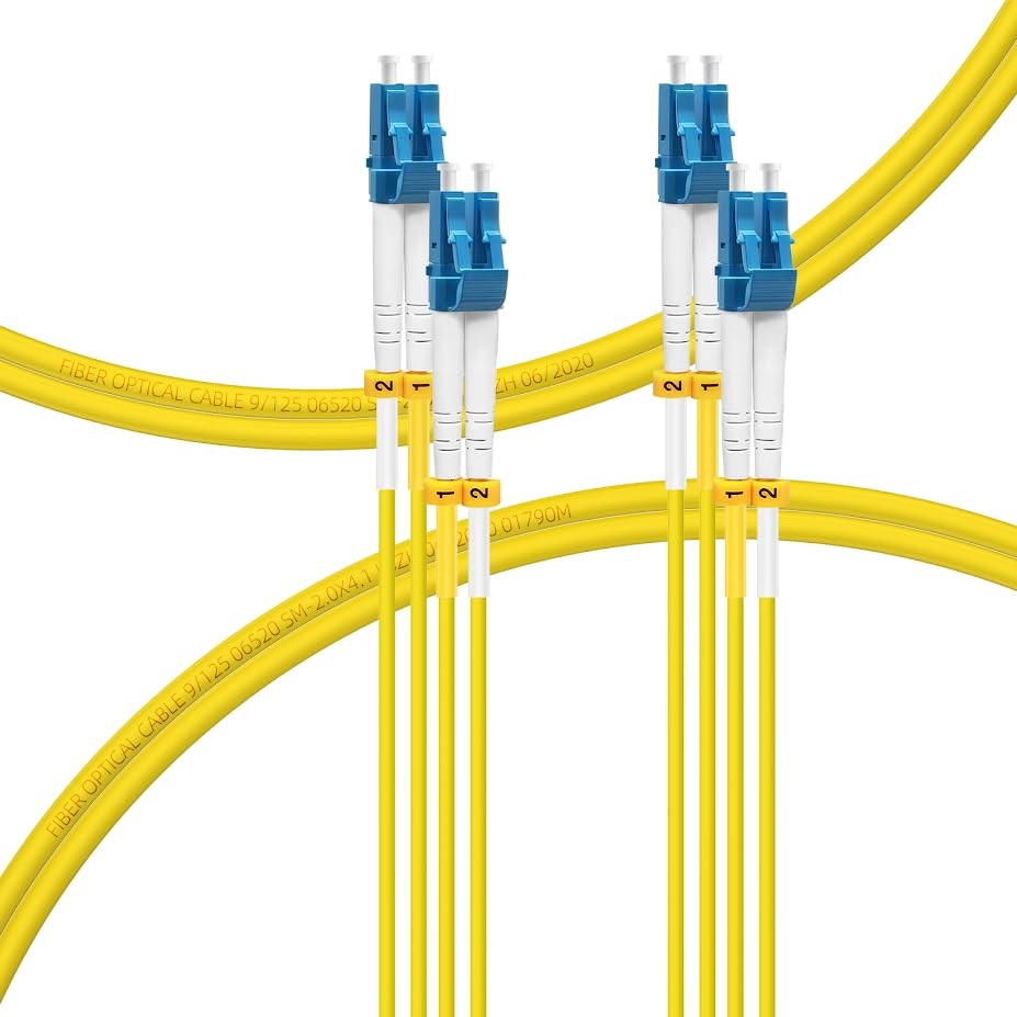 2 Pack 3M 10ft OS2 LC To LC Fiber Patch Cable Single Mode Duplex 9/125um SMF
