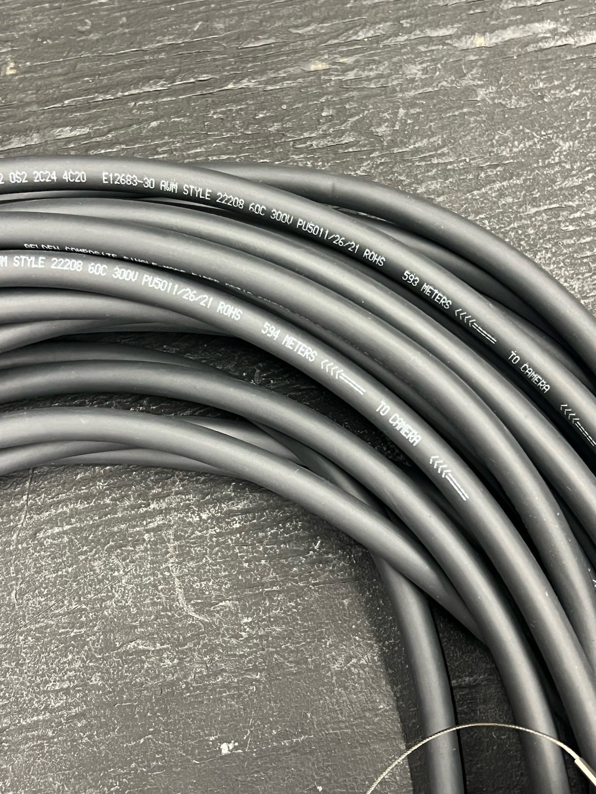 Belden Composite Single-Mode Fiber Optic Camera Cable 7804LW 75′