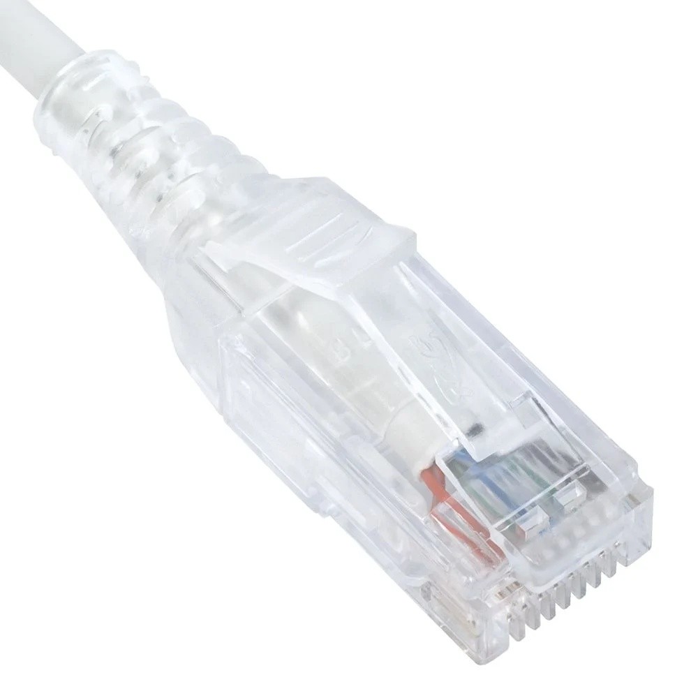 ICC Patch cord cat 6 slim clear sr 3ft wh TDICC-ICPCSH03WH Patchcords