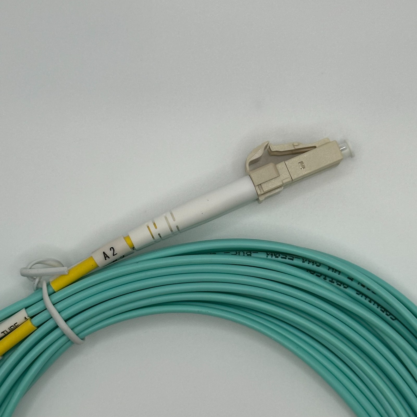 OM4 | 6 Meters | LC to LC | Multi-mode Fiber | Aqua | 50/125 | FiberCablesDirect