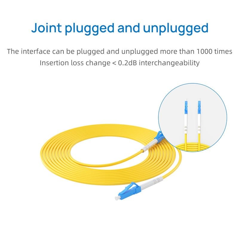 OS2 LC/LC To LC/LC Single Mode Fiber 9/125m OD 3.0mm Cable LSZH 3m 10ft